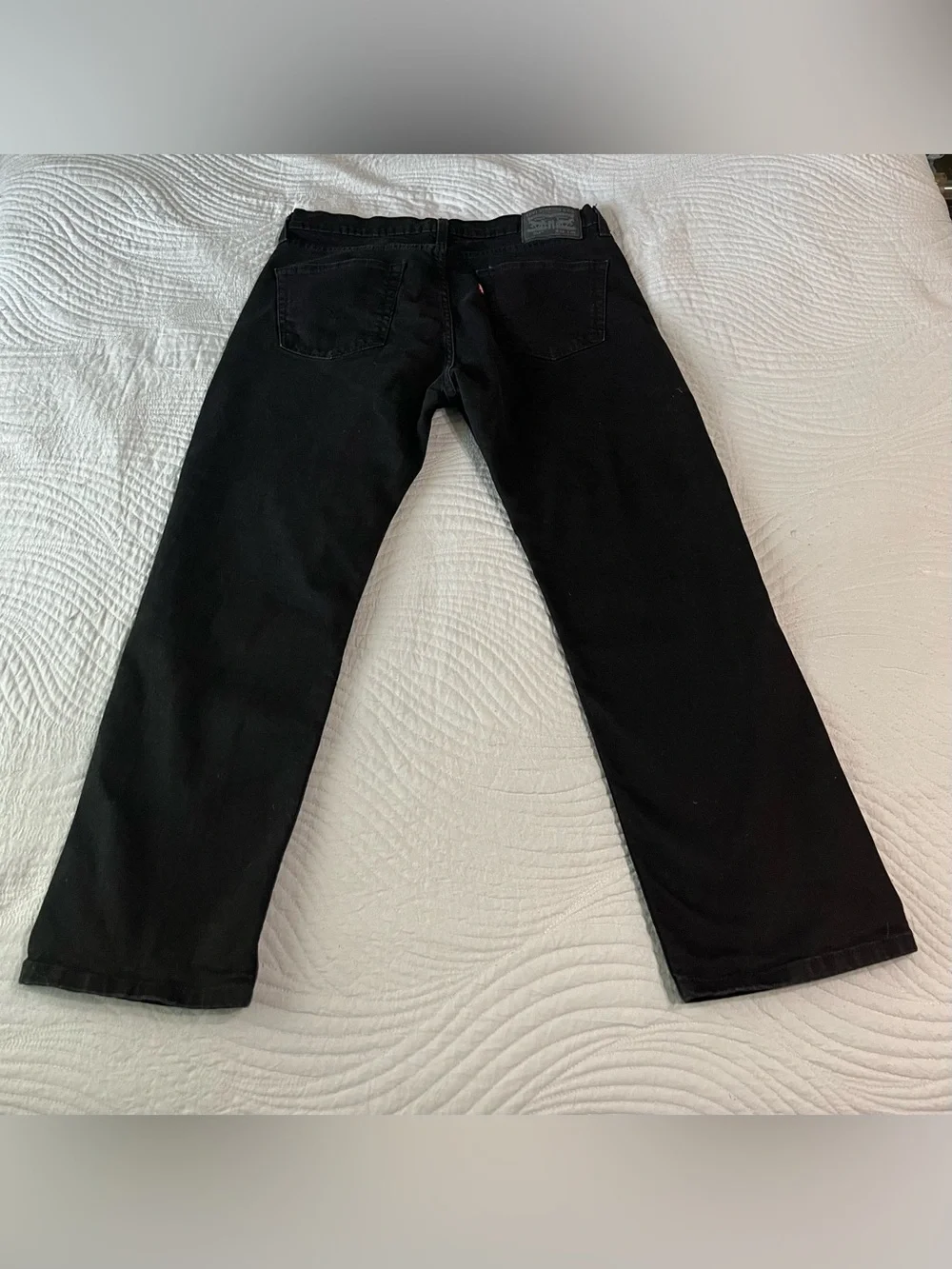 Levis 514 Straight Fit Jeans Mens 34x29 Black Denim Pants Classic Fit